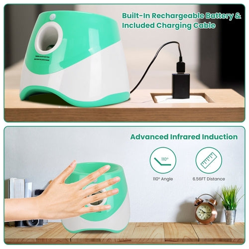 Lanzador automático de pelotas para perros - panel de control