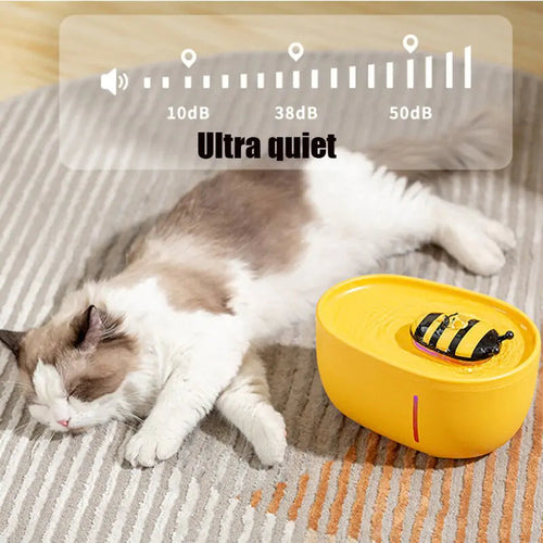 Fuente de agua automática para mascotas - filtro incorporado