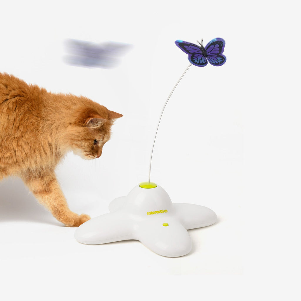 Juguete interactivo mariposa para gatos