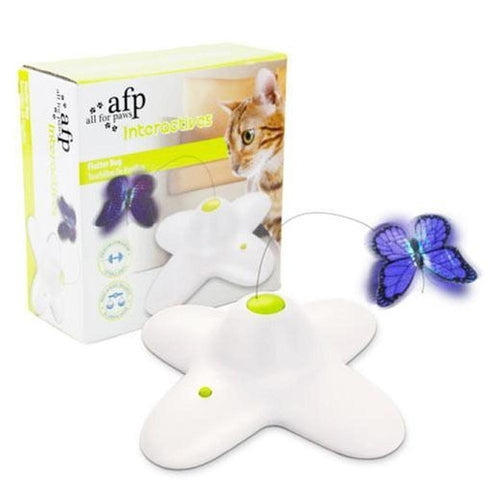 Juguete interactivo para gatos mariposa