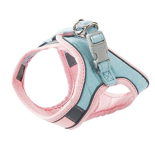 Arnés ajustable para gatos con correa y chaleco reflectante