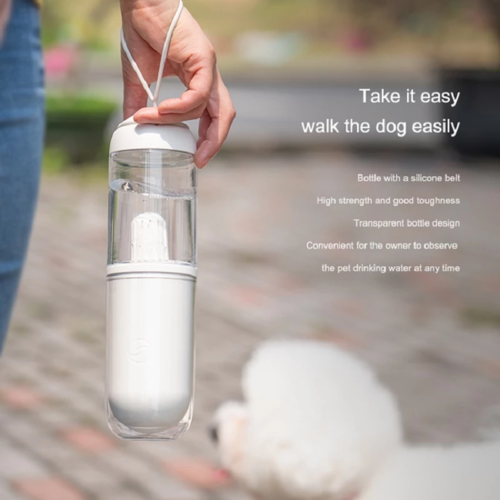 Botella Dispensadora de Agua para Mascotas 330ml