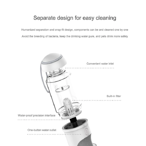 Botella Dispensadora de Agua para Mascotas 330ml