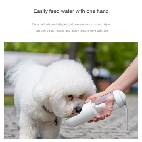 Botella Dispensadora de Agua para Mascotas 330ml
